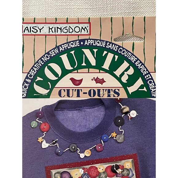 Vintage 1996 Daisy Kingdom No-Sew Fabric Applique Country Cut-Outs Raggedy Chris - Picture 4 of 11